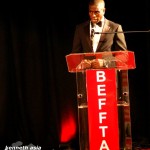 BEFFTA Best Male Model winner Dwain Stephens giving his acceptance at the 3rd annual BEFFTA UK awards